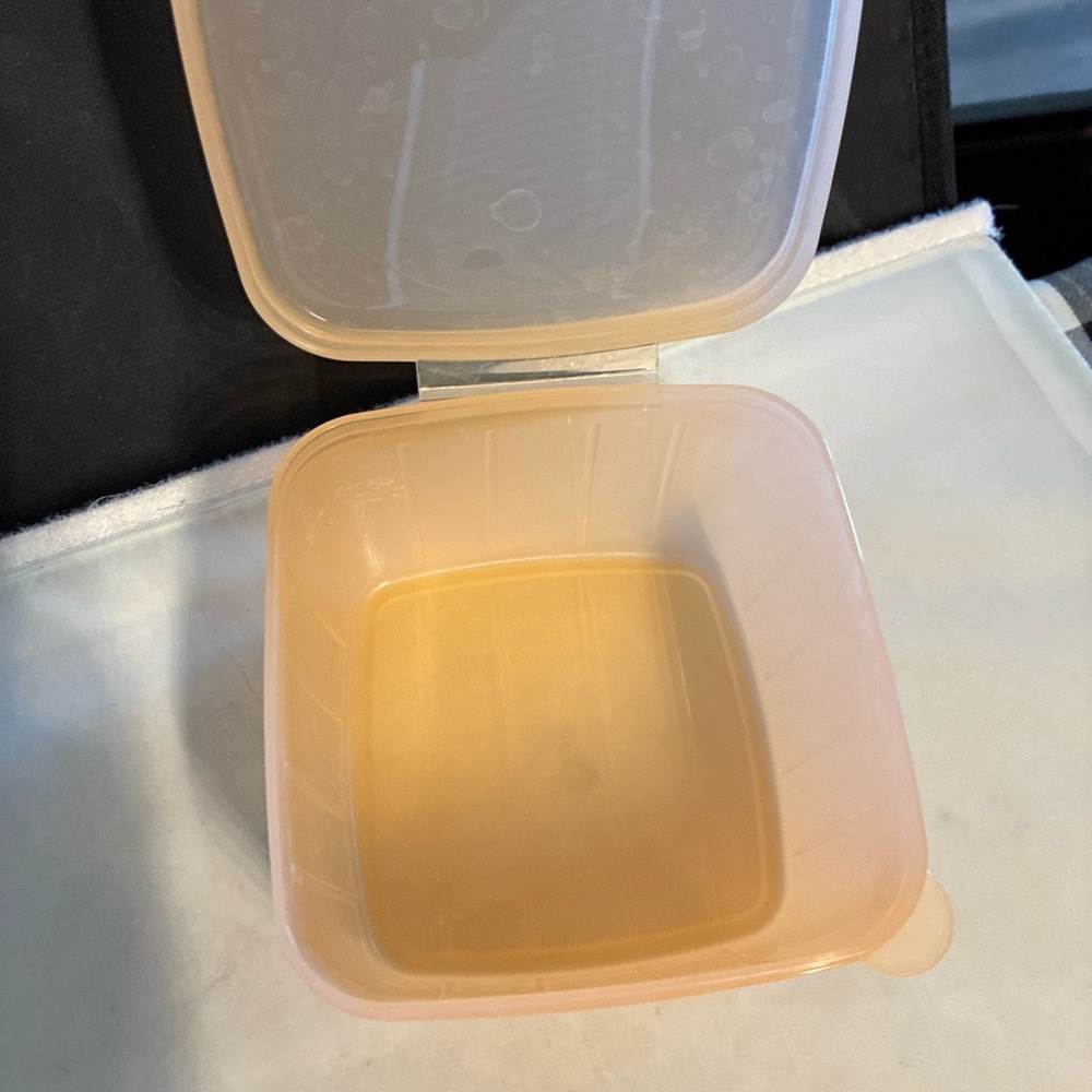 Square Tupperware cheese Container - Picture 3 of 5
